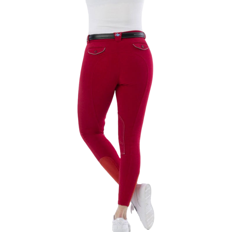 Riding World - Pantalon d'équitation femme Alexandrie rouge