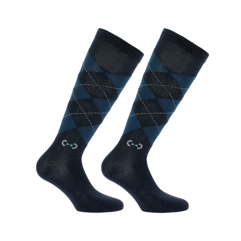 Riding World - Jude navy riding socks (x2) | - Ohlala