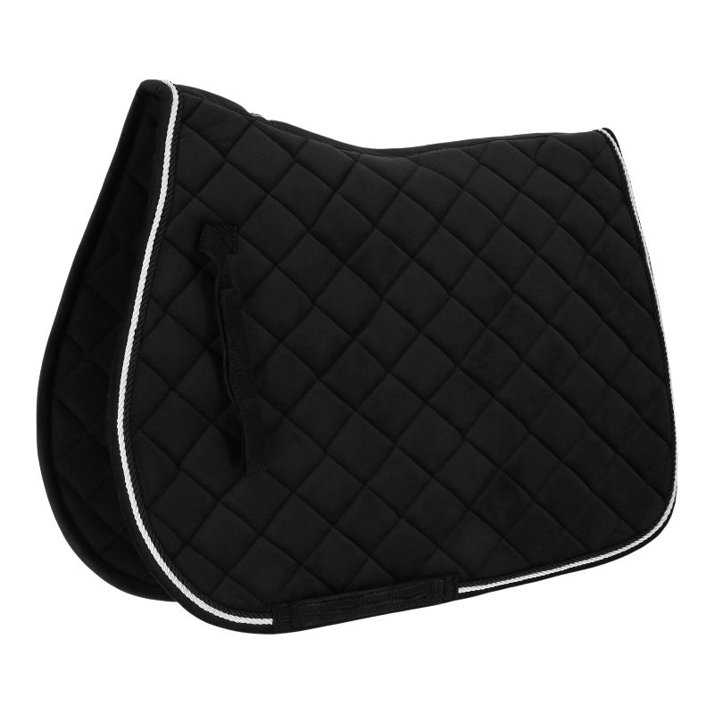 Riding World - Tapis de selle Velours noir | - Ohlala