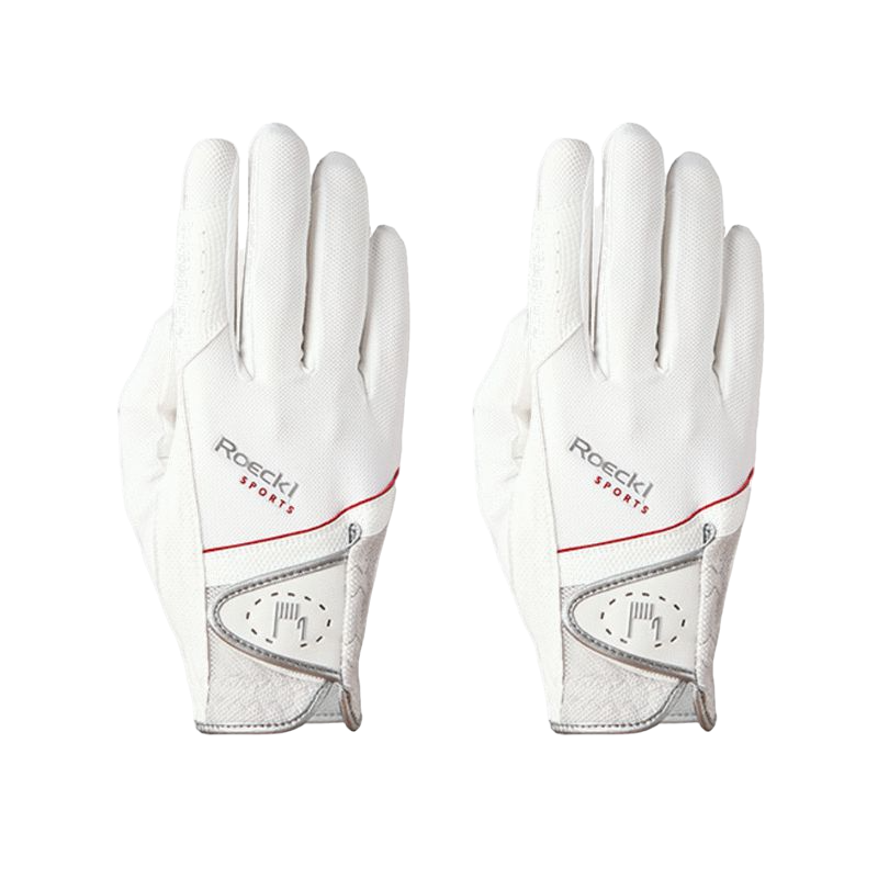 Roeckl - Madrid White Riding Gloves