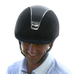 Samshield - Shadow 2.0 Premium Alcantara black top black leather riding helmet | - Ohlala