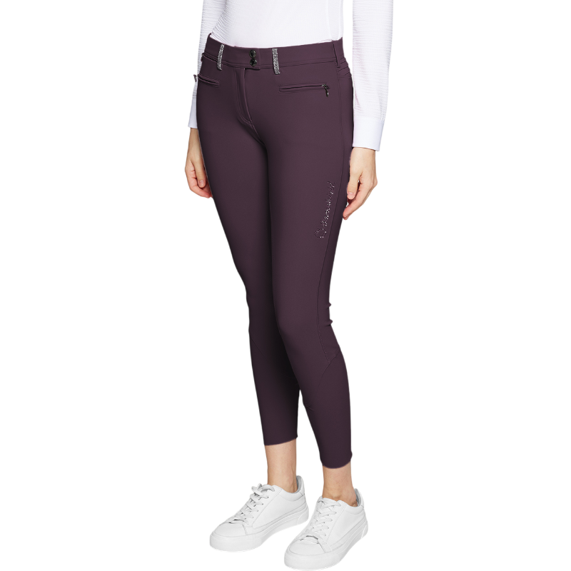 Samshield - Pantalon d'équitation femme Adèle aubergine | - Ohlala