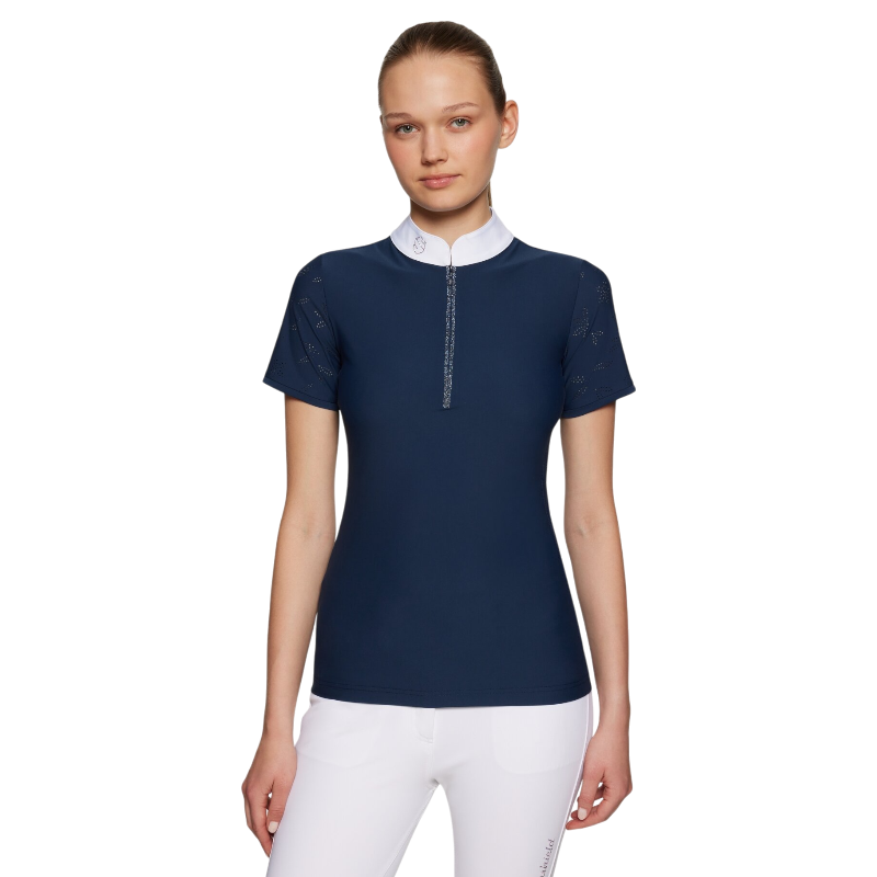 Samshield - Women's short sleeve competition polo Aloise Air cosmic blue 