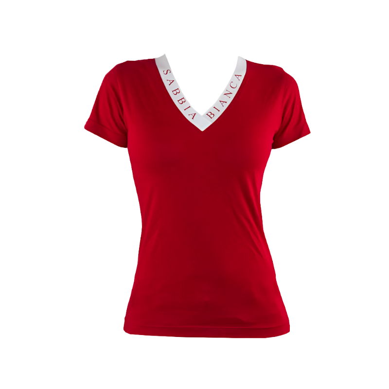 Sabbia Bianca - Adeona red women's short-sleeved t-shirt