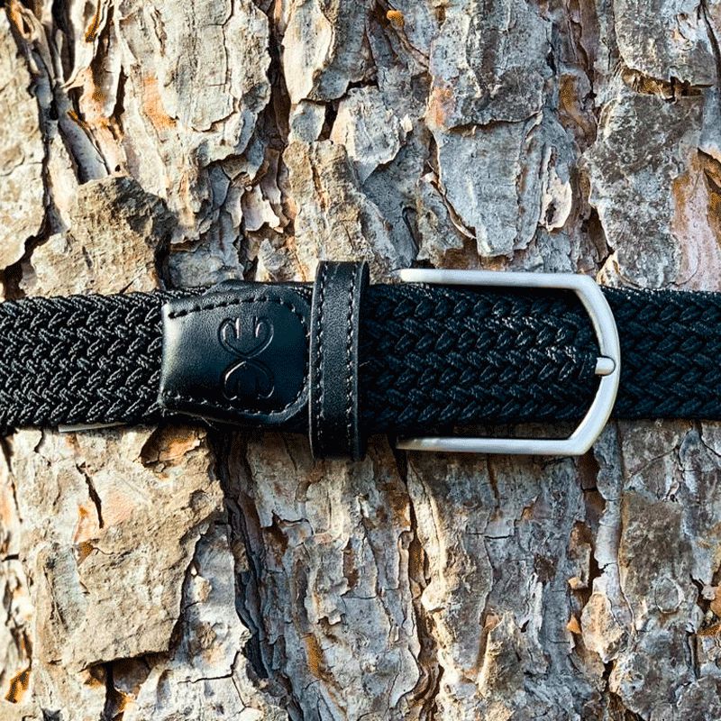 Sabbia Bianca - Ceinture Stretch mixte noir | - Ohlala