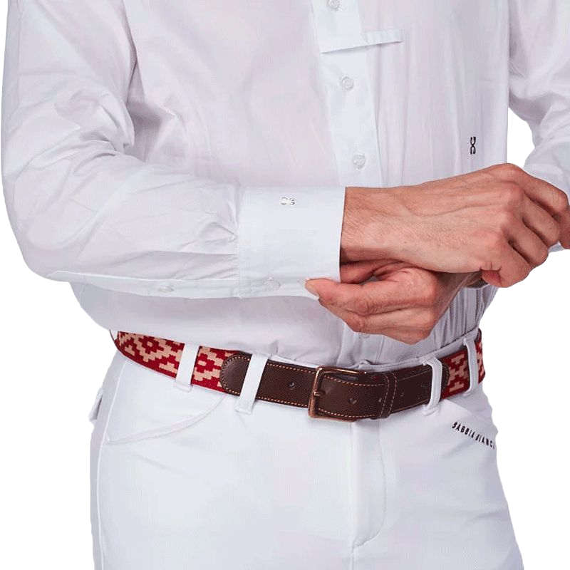 Sabbia Bianca - Milo white men's long-sleeved shirt