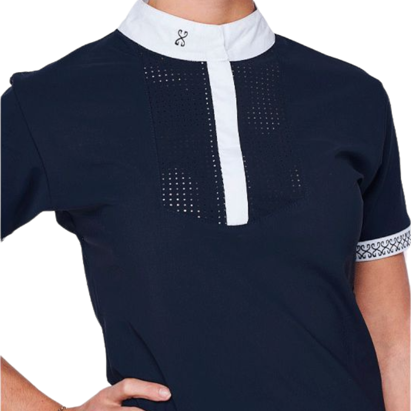 Sabbia Bianca - Dina navy short-sleeved shirt