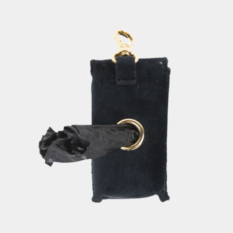 Kentucky Dogwear - Sac à crottes carré velvet noir | - Ohlala