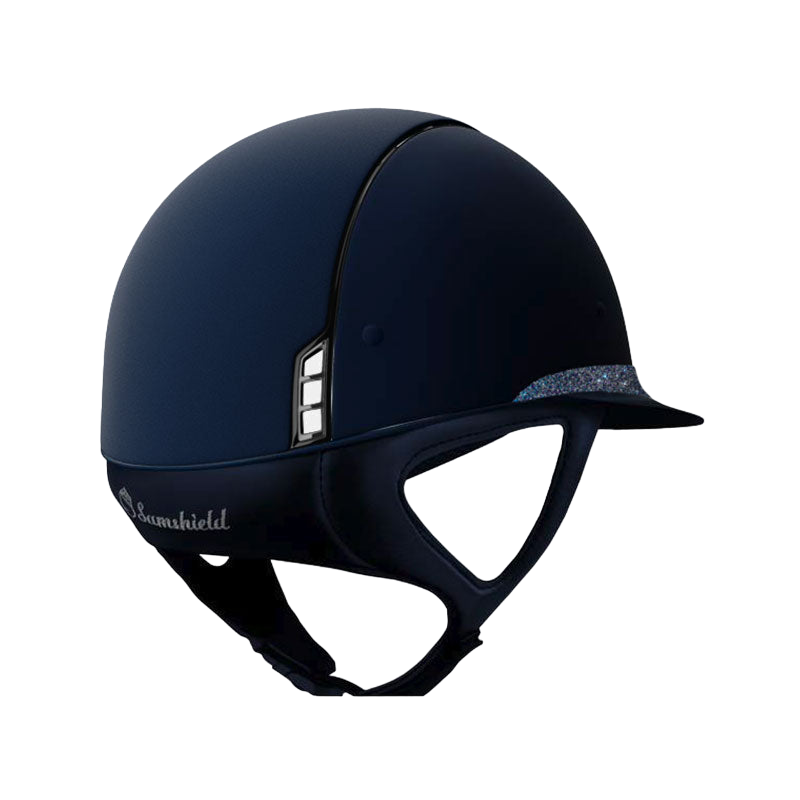 Samshield - Casque Miss Shadowmatt crystal fabric paradise shine bleu (avec mousse) | - Ohlala