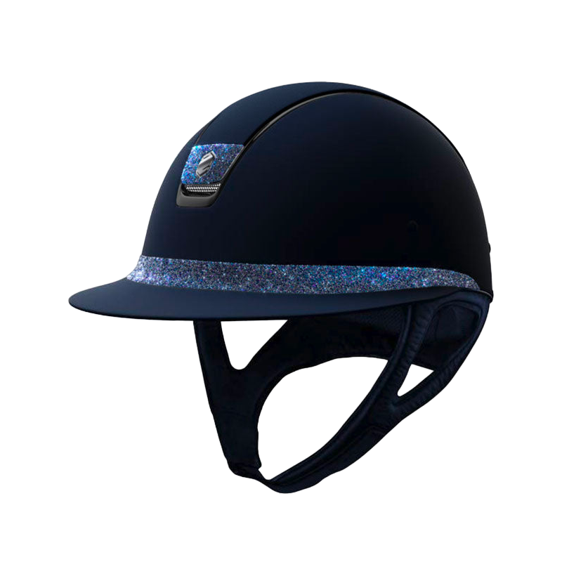 Samshield - Miss Shadowmatt crystal fabric paradise shine blue helmet (with foam)