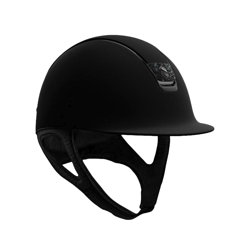 Samshield - Casque Shadow matt chrome crystal fabric noir (avec mousse) | - Ohlala