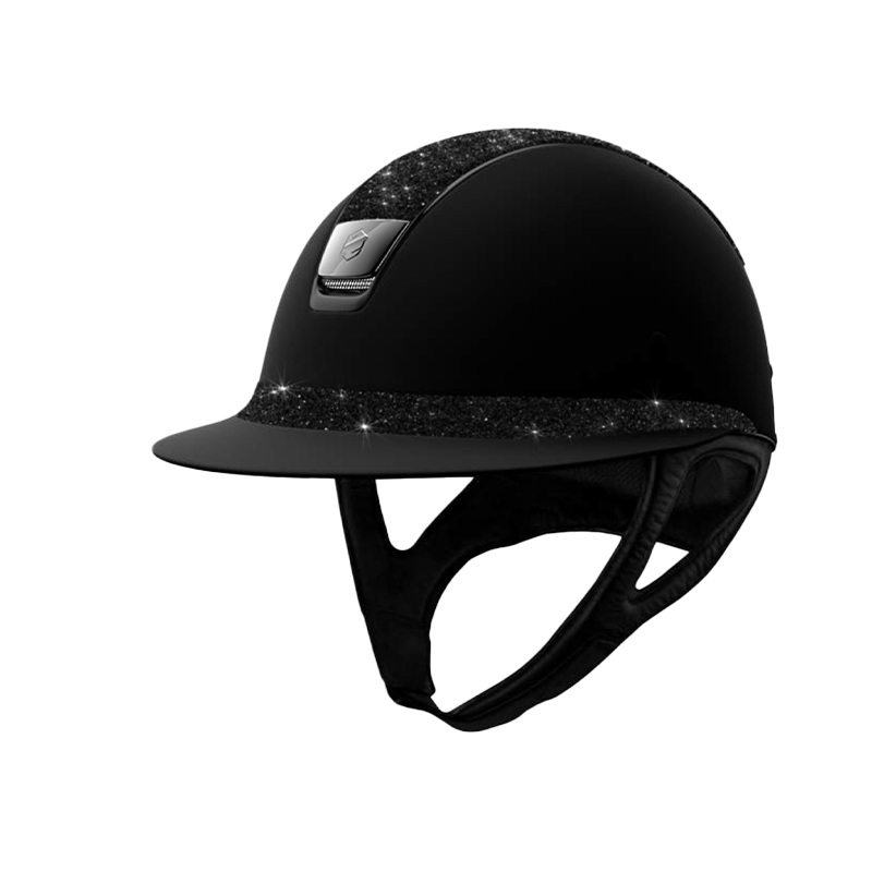 Samshield - Casque d'équitation Miss Shield Shadowmatt Paint Ultra Fine Rock noir