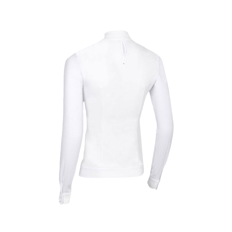 Samshield - Polo manches longues femme Faustine blanc | - Ohlala