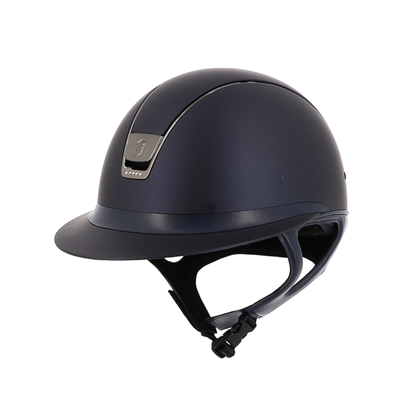 Samshield - Casque Miss Shadow matt bleu 5 Swarovski (avec mousse) | - Ohlala