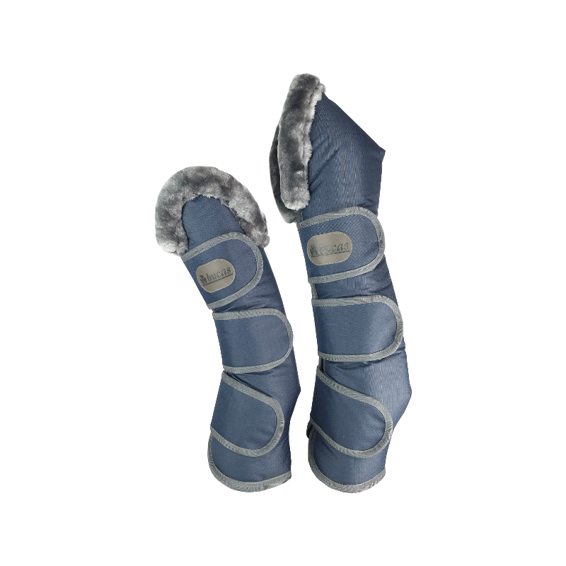 Bucas – Show-Line Travel Boots Navy/ Grey (x4)