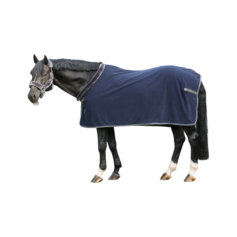 Bucas - Show-Line 400 Navy/Grey 400g Fleece Rug