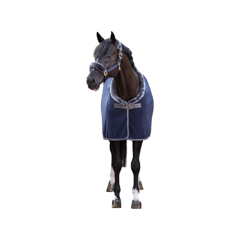 Bucas - Show-Line 400 Navy/Grey 400g Fleece Rug