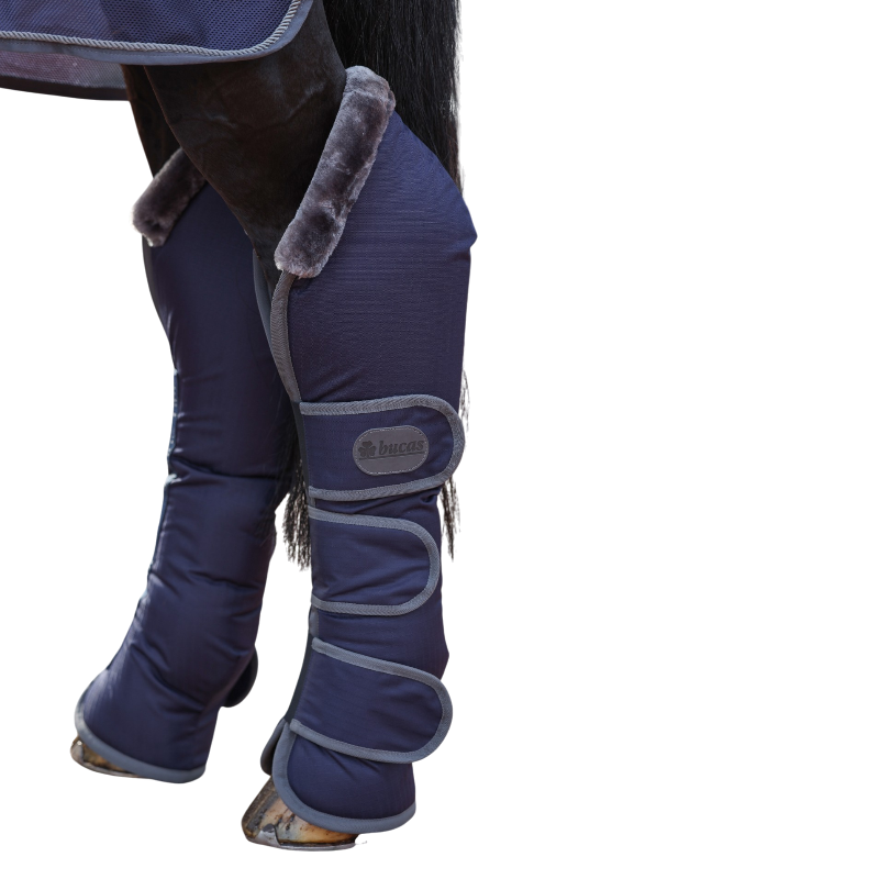 Bucas – Show-Line Travel Boots Navy/ Grey (x4)