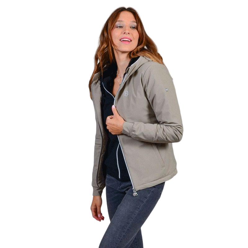 Harcour - Veste manches longues femme Simhat taupe | - Ohlala