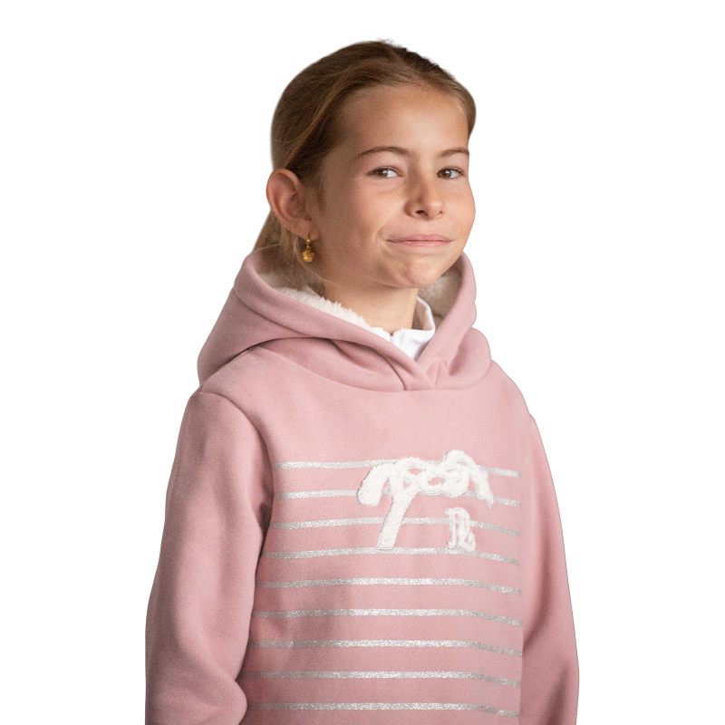 Eden by Pénélope - Sweat à capuche enfant Ikona rose | - Ohlala