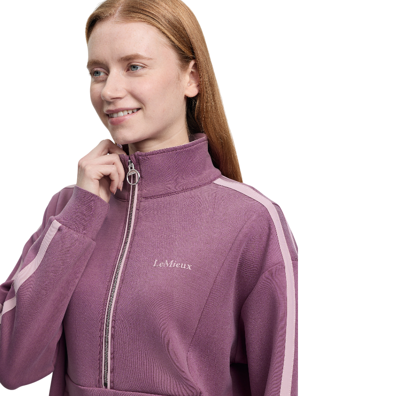 LeMieux - Damska bluza z zamkiem pod szyją Connie mallow | - Ohlala