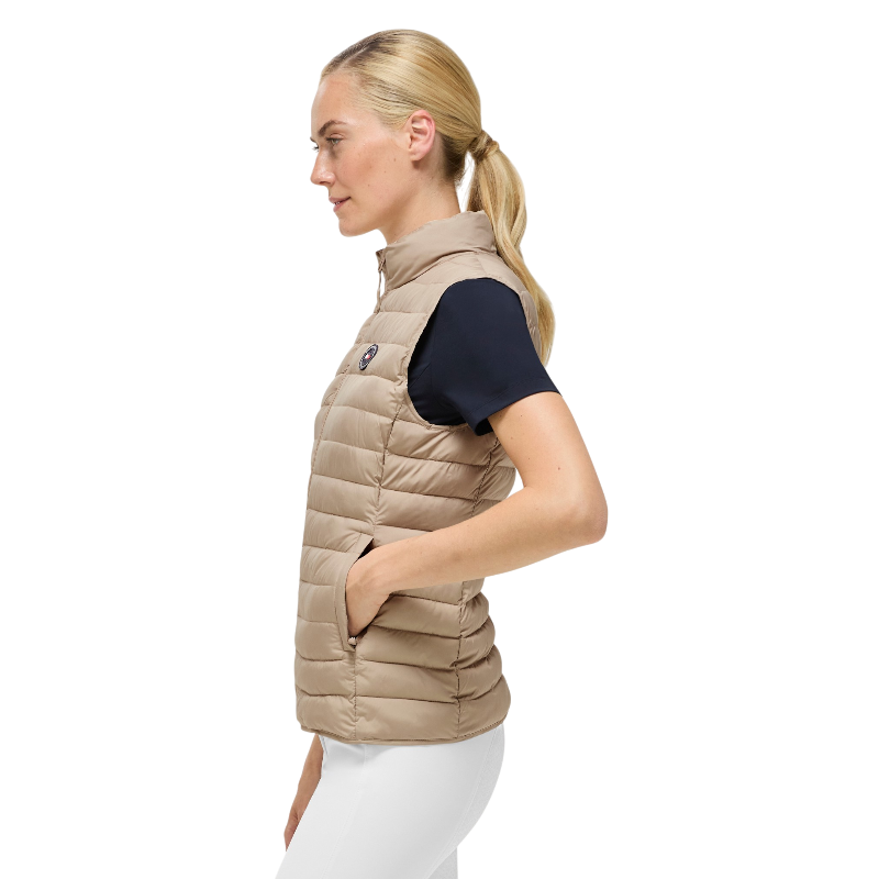 Tommy Equestrian - Ärmellose Damen-Steppweste Serano beige