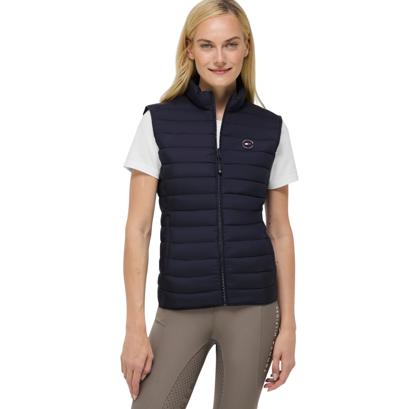 Tommy Equestrian - Chaleco acolchado sin mangas mujer Serano desert sky