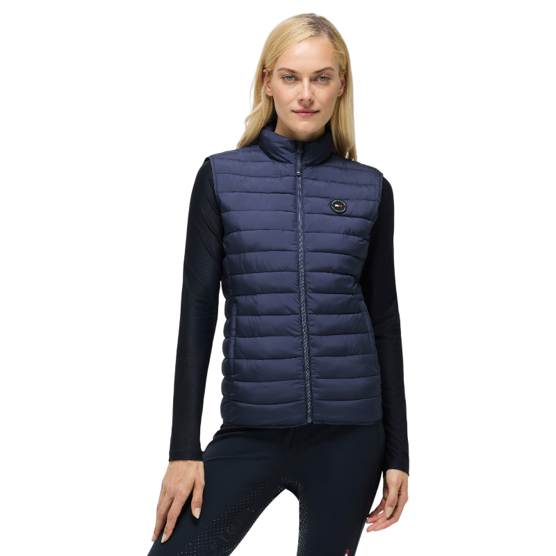 Tommy Equestrian - Ärmellose Damen-Steppweste Serano Faded Indigo