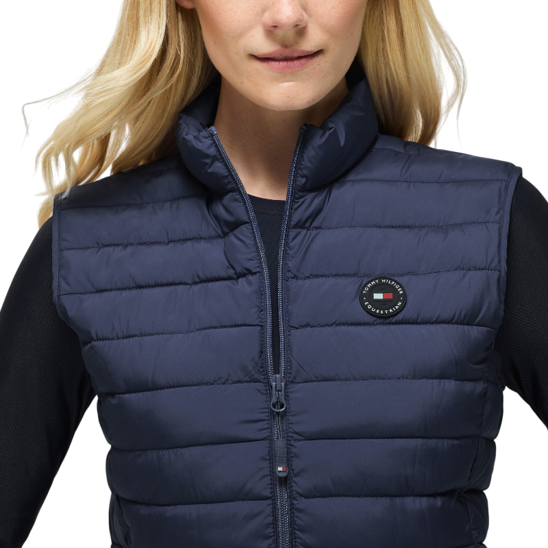 Tommy Equestrian - Ärmellose Damen-Steppweste Serano Faded Indigo
