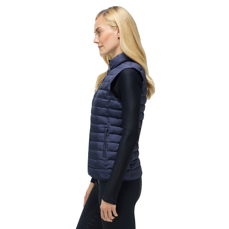 Tommy Equestrian - Ärmellose Damen-Steppweste Serano Faded Indigo