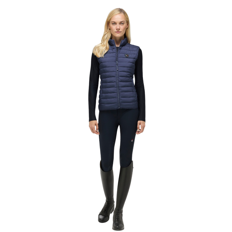 Tommy Equestrian - Ärmellose Damen-Steppweste Serano Faded Indigo