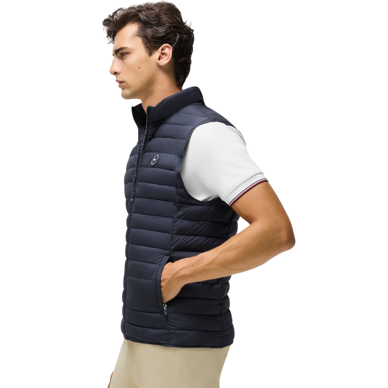 Tommy Hilfiger Equestrian - Mouwloos gewatteerd jack heren Montero desert sky