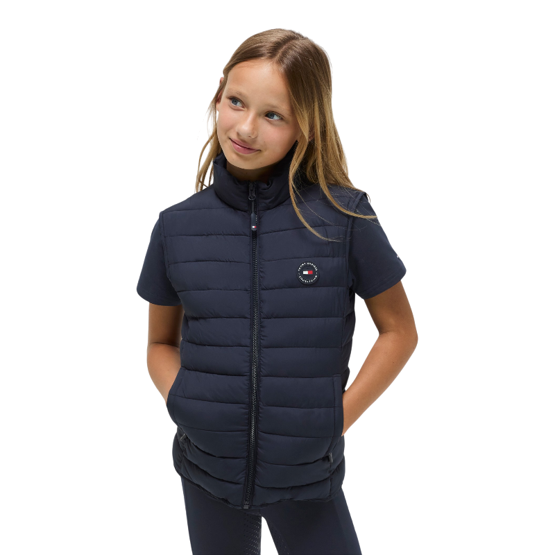 Tommy Hilfiger Equestrian - Serano Desert Sky Junior Sleeveless Puffer Jacket