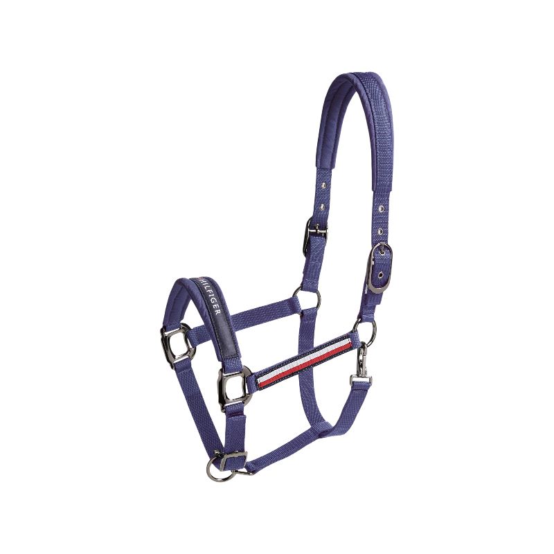 Tommy Hilfiger Equestrian - Cavezza e longhina Yale faded indigo