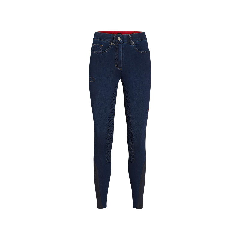 Tommy Hilfiger Equestrian - Spodnie jeździeckie damskie Hope Denim rinse