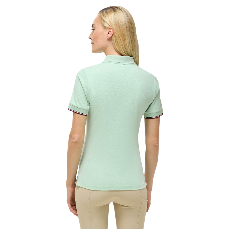 Tommy Equestrian - Damen-Kurzarm-Reitpolo Anaheim belair mint