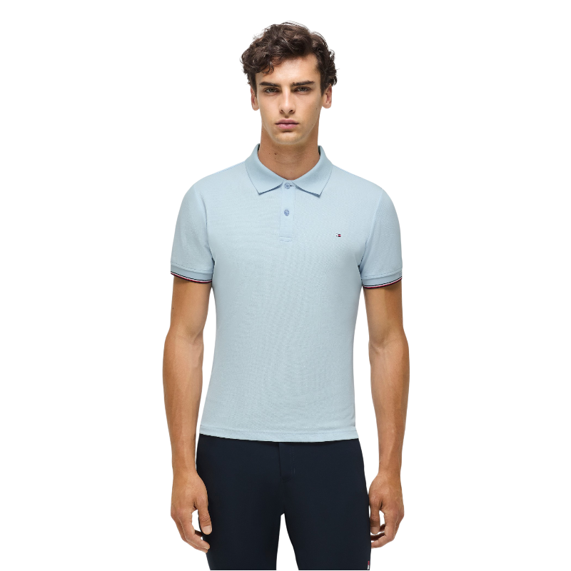 Tommy Hilfiger Equestrian - Kurzarm-Poloshirt Herren Davis sweet blue