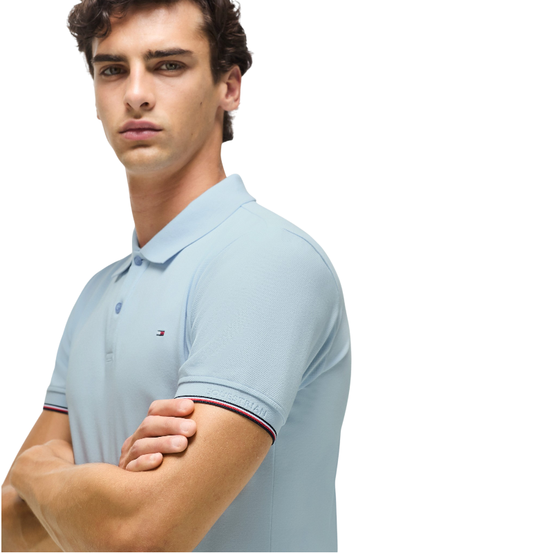 Tommy Hilfiger Equestrian - Kurzarm-Poloshirt Herren Davis sweet blue