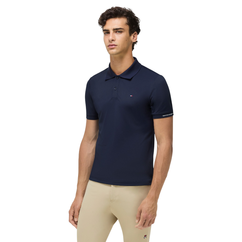 Tommy Hilfiger Equestrian - Kurzarm-Poloshirt Herren Fresco desert sky