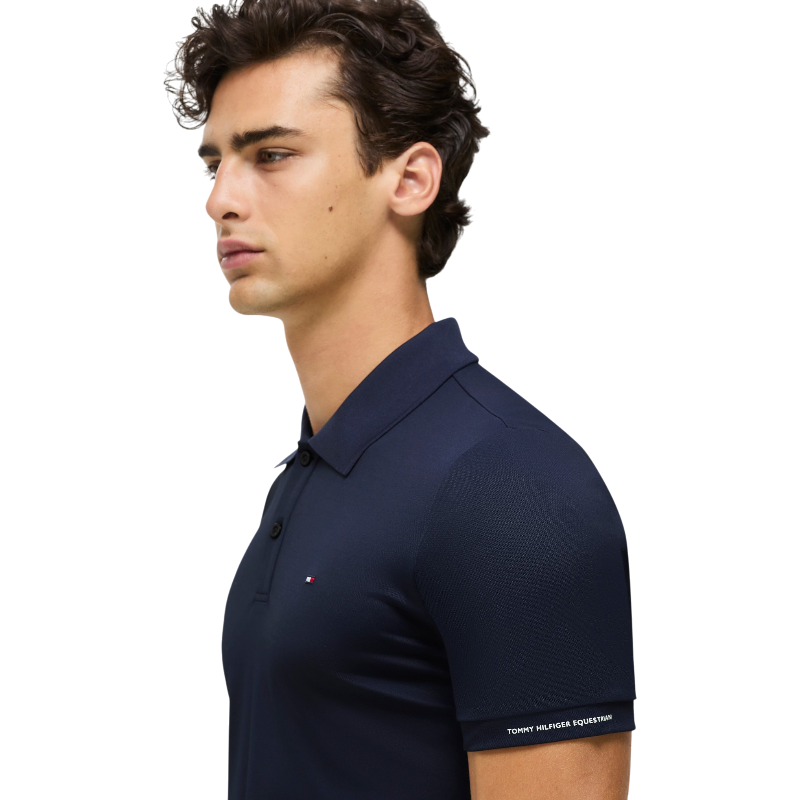 Tommy Hilfiger Equestrian - Kurzarm-Poloshirt Herren Fresco desert sky