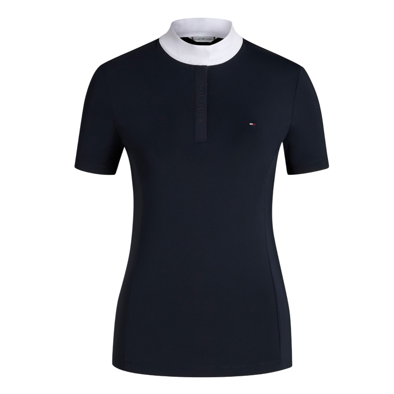 Tommy Hilfiger Equestrian - Polo da concorso a maniche corte donna Selma desert sky