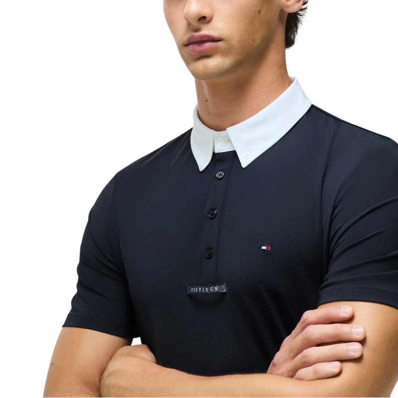 Tommy Hilfiger Equestrian - Kurzarm-Turnierpolo Herren Alex desert sky