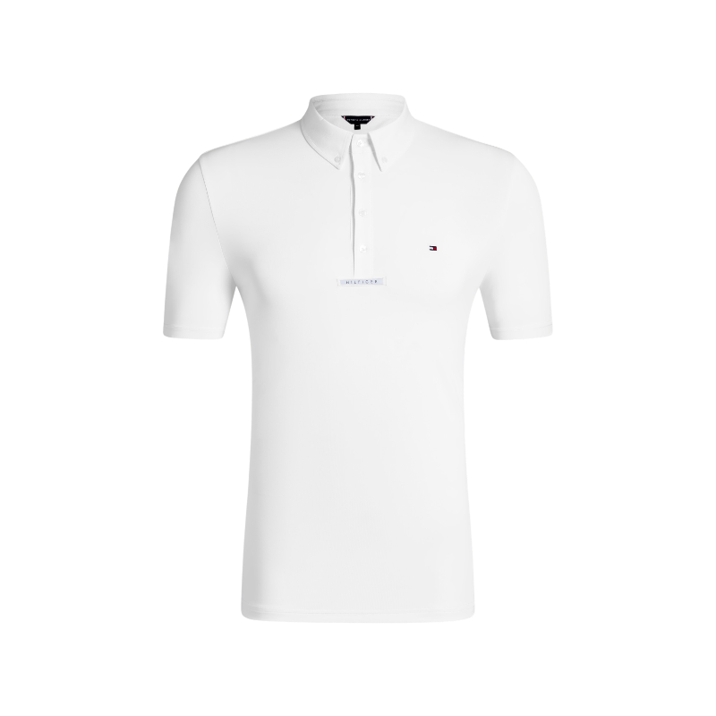 Tommy Hilfiger Equestrian - Polo da concorso a maniche corte uomo Alex optic white