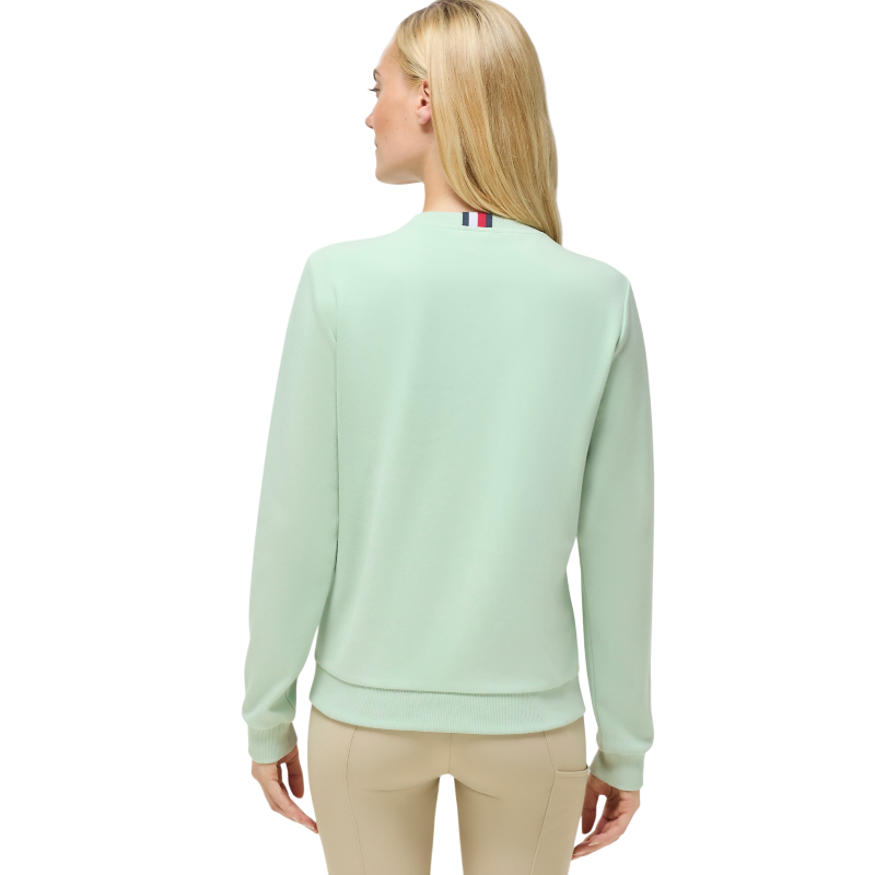 Tommy Equestrian - Sudadera de manga larga mujer Belair mint