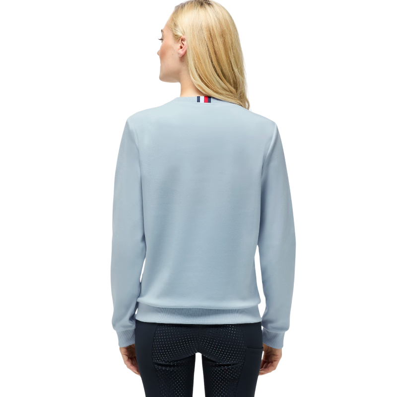 Tommy Hilfiger Equestrian - Sudadera de manga larga para mujer Belair sweet blue