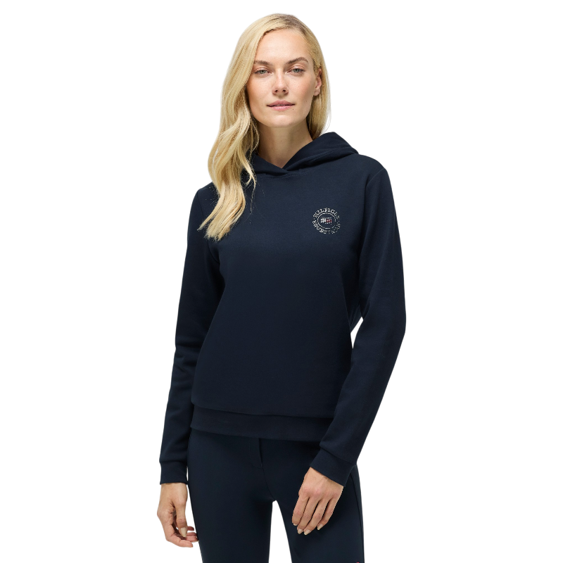 Tommy Hilfiger Equestrian - Sudadera de manga larga para mujer Hollywood desert sky
