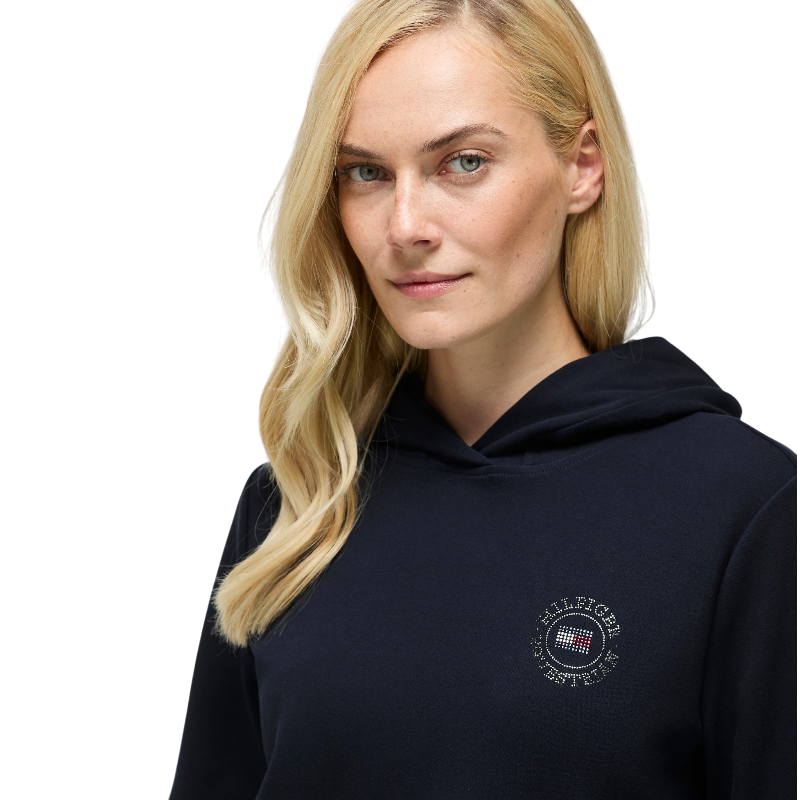 Tommy Hilfiger Equestrian - Sudadera de manga larga para mujer Hollywood desert sky