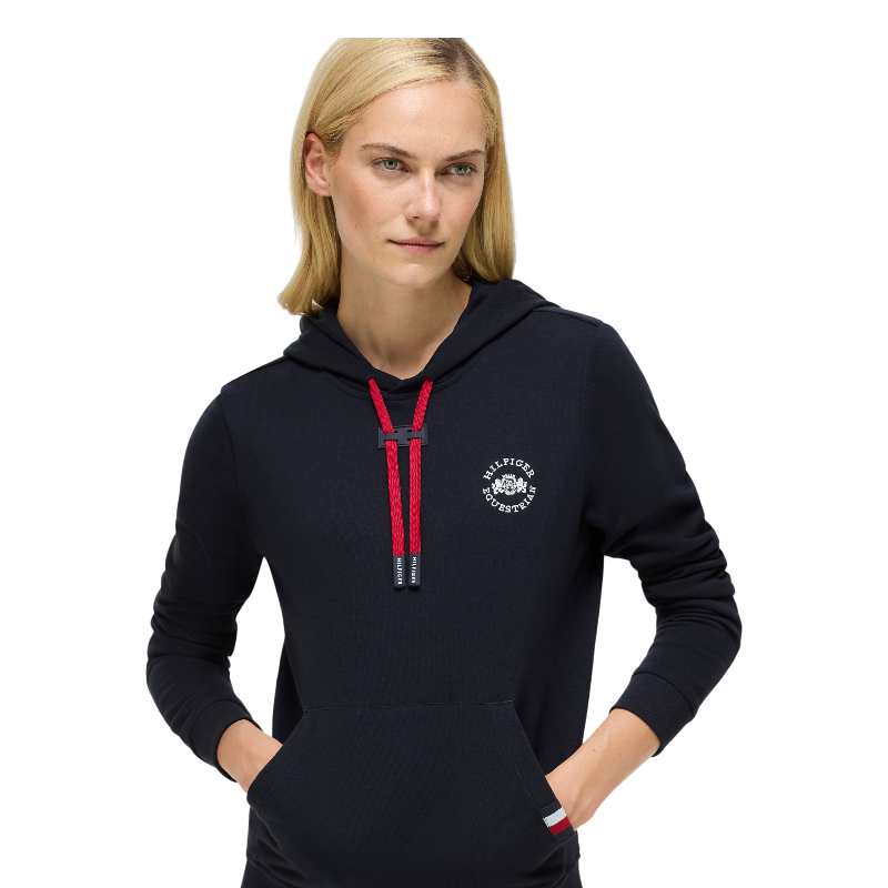 Tommy Equestrian - Damen-Langarm-Sweatshirt Laguna desert sky