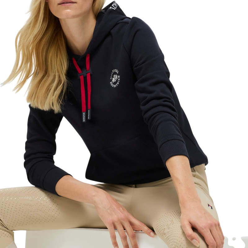 Tommy Equestrian - Damen-Langarm-Sweatshirt Laguna desert sky
