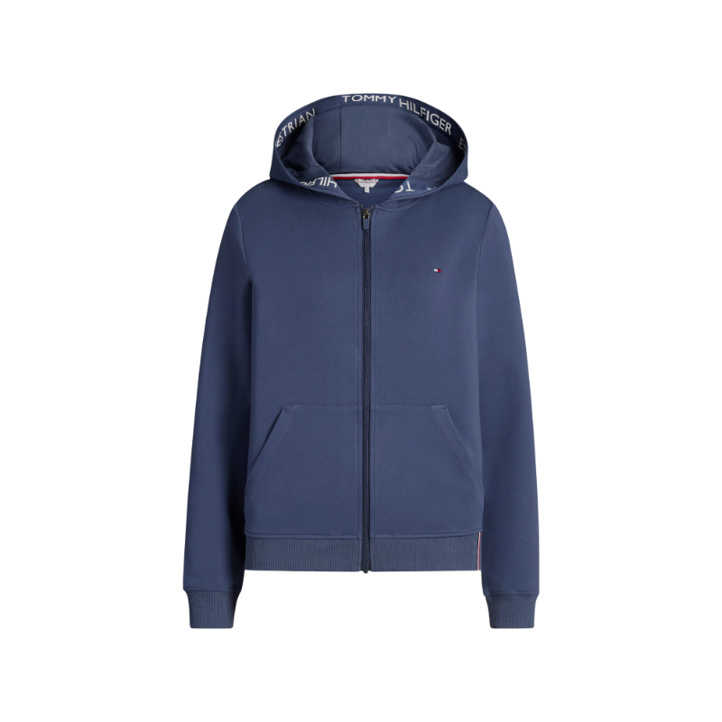 Tommy Hilfiger Equestrian - レディースジップアップスウェット Beverly Faded Indigo